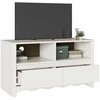 TV staliukas Televizoriaus spintelė su stalčių Drammen Balta 99 x 43 x 55 cm