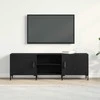 TV staliukas TV spintelių komplektas Juodas ąžuolas 150 x 30 x 50 cm