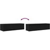 TV staliukas Televizoriaus spintelė juoda ąžuolo 100 x 31 x 25,5 cm