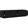 TV staliukas Televizoriaus spintelė juoda ąžuolo 100 x 31 x 25,5 cm