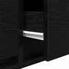 TV staliukas Televizoriaus spintelė juoda ąžuolo 100 x 31 x 25,5 cm