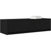 TV staliukas Televizoriaus spintelė juoda ąžuolo 100 x 31 x 25,5 cm