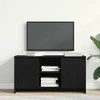 TV staliukas Televizoriaus spintelė Juodas ąžuolas 102 x 37,5 x 52,5 cm