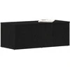 TV staliukas Televizoriaus spintelė su stalčių Juodas ąžuolas 80x34x30 cm