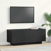 TV staliukas Televizoriaus spintelė Juodas ąžuolas 100 x 35 x 40 cm