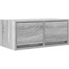 TV staliukas TV spintelė, pilka ąžuolo, 60x31x25,5 cm, apdirbta mediena