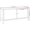 TV staliukas TV spintelė su durelėmis, ąžuolo, 102x35x45cm, apdirbta mediena