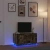 TV staliukas TV spintelė su LED apšvietimu, dūminio ąžuolo, 100x41x50 cm