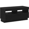 TV staliukas TV spintelių komplektas 3 pcs Juoda 260 x 35 x 40 cm