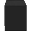 TV staliukas TV spintelė su LED 140 x 34 x 40 cm Juodas Dirbtinė mediena