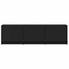 TV staliukas TV spintelė su LED Juodas 140 x 34 x 40 cm Dirbtinė mediena