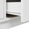 TV staliukas TV spintelė su LED lemputėmis, balta, 100x41x50 cm