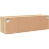 TV staliukas TV spintelė su LED lemputėmis, ąžuolo spalvos, 100x30x30cm
