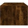 TV staliukas TV spintelė su LED lemputėmis, dūminio ąžuolo, 100X35,5x25 cm