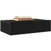 TV staliukas TV spintelė su LED lemputėmis, juodo ąžuolo spalvos, 60x35x15,5 cm