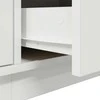 TV staliukas TV spintelė su LED lemputėmis, baltos spalvos, 193,5x41x50 cm