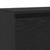 TV staliukas TV spintelė su LED lemputėmis, juodo ąžuolo spalvos, 120x30x36 cm, inžinerinė mediena