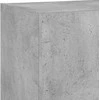 TV staliukas TV spintelė su LED lemputėmis, betono pilka, 40,5x30x102cm