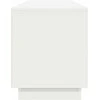 TV staliukas TV spintelė su LED lemputėmis, baltos spalvos, 193,5x41x50 cm