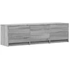 TV staliukas TV spintelė su LED su LED Pilka Sonoma 140 x 34 x 40 cm