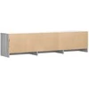 TV staliukas TV spintelė su LED su LED Pilka Sonoma 165 x 34 x 40 cm