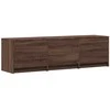 TV staliukas TV spintelė su LED su LED Rudas ąžuolas 140 x 34 x 40 cm