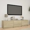 TV staliukas TV spintelė su LED 165 x 34 x 40 cm Sonoma ąžuolas