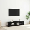 TV staliukas Televizoriaus spintelė Juodas ąžuolas 135 x 39 x 30 cm