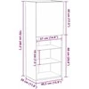 TV staliukas TV spintelių komplektas 40,5 x 30 x 102 cm Amatininkų ąžuolas