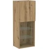 TV staliukas TV spintelių komplektas Amatininkų ąžuolas 40,5 x 30 x 102 cm