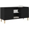 TV staliukas Televizoriaus spintelė Juodas ąžuolas 102 x 35 x 50 cm