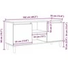 TV staliukas Televizoriaus spintelė 102 x 35 x 50 cm Juodas ąžuolas