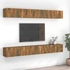 TV staliukas TV spintelės, 8vnt., dūminio ąžuolo, 60x30x30cm, mediena