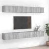 TV staliukas TV spintelės, 8vnt., pilkos ąžuolo, 60x30x30cm, mediena
