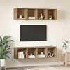 TV staliukas TV spintelių komplektas 3 pcs Amatininkų ąžuolas