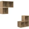 TV staliukas TV spintelių komplektas 4 pcs Amatininkų ąžuolas