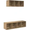 TV staliukas TV spintelių komplektas 2 pcs Amatininkų ąžuolas