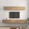 TV staliukas TV spintelių komplektas 5 pcs Amatininkų ąžuolas