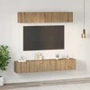 TV staliukas TV spintelių komplektas 5 pcs Amatininkų ąžuolas