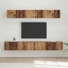 TV staliukas TV spintelių komplektas 5 pcs Senovinis medis Apdirbta mediena