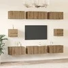 TV staliukas TV spintelių komplektas 8 pcs Amatininkų ąžuolas