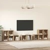 TV staliukas TV spintelės komplektas 8 pcs Amatininkų ąžuolas