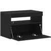 TV staliukas Televizoriaus spintelė 2 pcs Juodas ąžuolas 60 x 35 x 40 cm