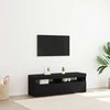 TV staliukas Televizoriaus spintelė 2 pcs Juodas ąžuolas 60 x 35 x 40 cm