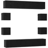 TV staliukas TV spintelių komplektas 10 pcs 180 x 30 x 30 cm Juodojo ąžuolo