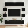 TV staliukas TV spintelių komplektas 10 pcs 180 x 30 x 30 cm Juodojo ąžuolo