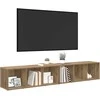 TV staliukas TV spintelių komplektas 2 pcs Amatininkų ąžuolas