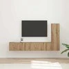 TV staliukas TV spintelių komplektas 3 pcs Amatininkų ąžuolas