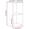 TV staliukas TV spintelių komplektas 2 pcs Senovinis medis 72 x 35 x 36,5 cm