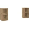 TV staliukas TV spintelių komplektas 2 pcs Amatininkų ąžuolas